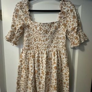 Floral Sabo Skirt Dress